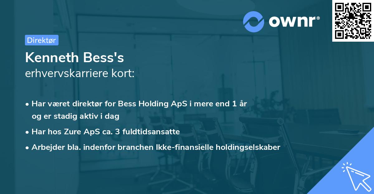 Kenneth Bess's erhvervskarriere kort