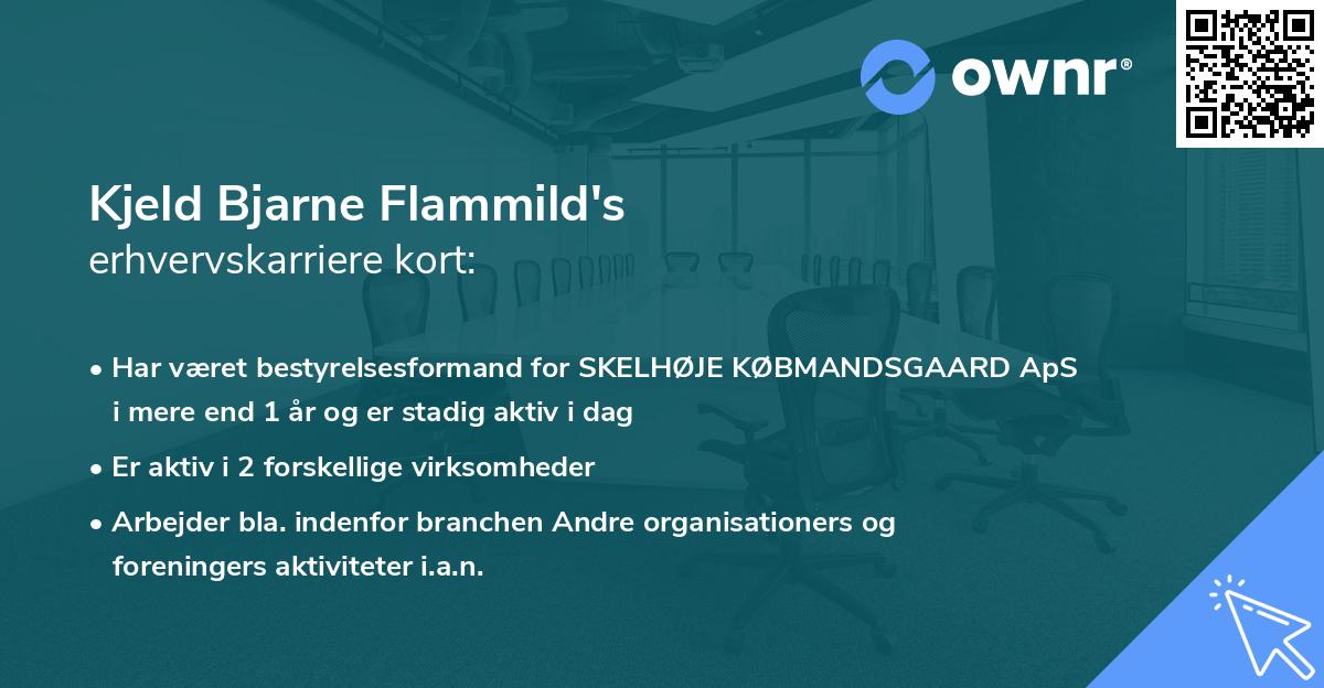 Kjeld Bjarne Flammild's erhvervskarriere kort