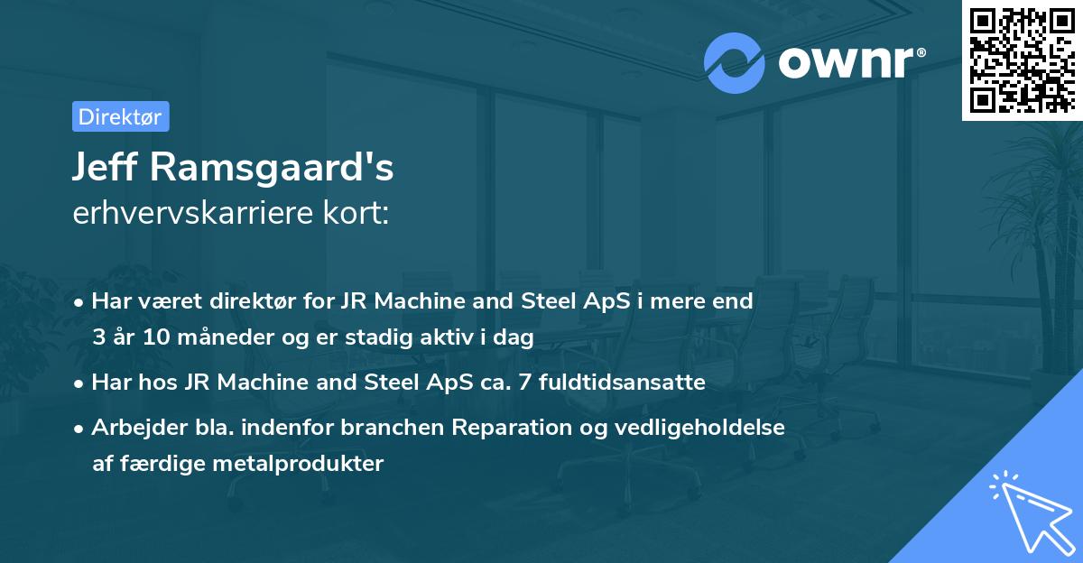 Jeff Ramsgaard's erhvervskarriere kort