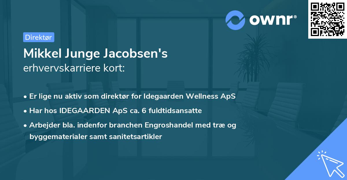 Mikkel Junge Jacobsen's erhvervskarriere kort