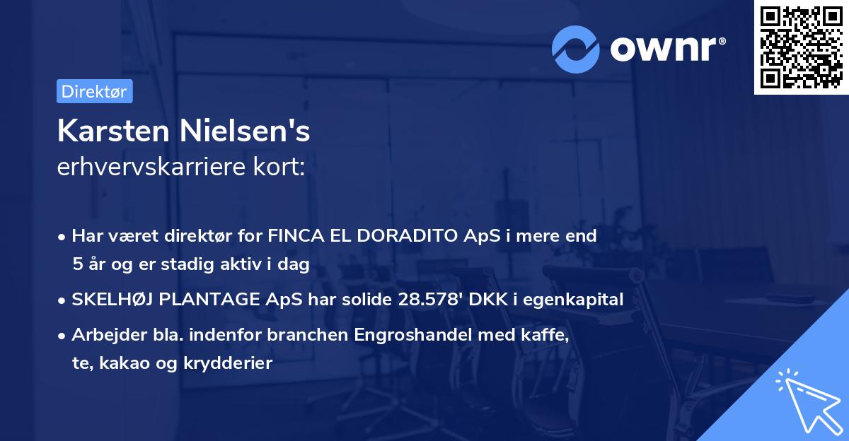 Karsten Nielsen's erhvervskarriere kort