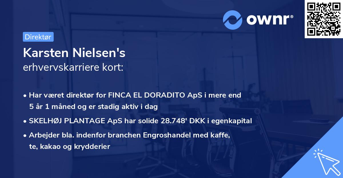 Karsten Nielsen's erhvervskarriere kort