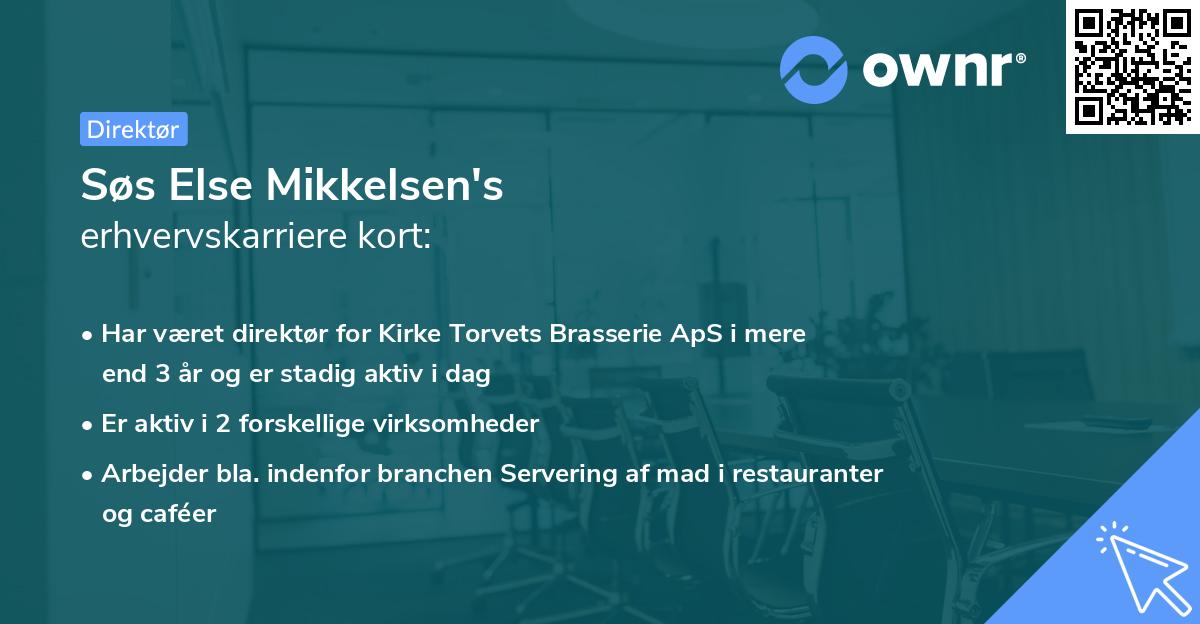 Søs Else Mikkelsen's erhvervskarriere kort