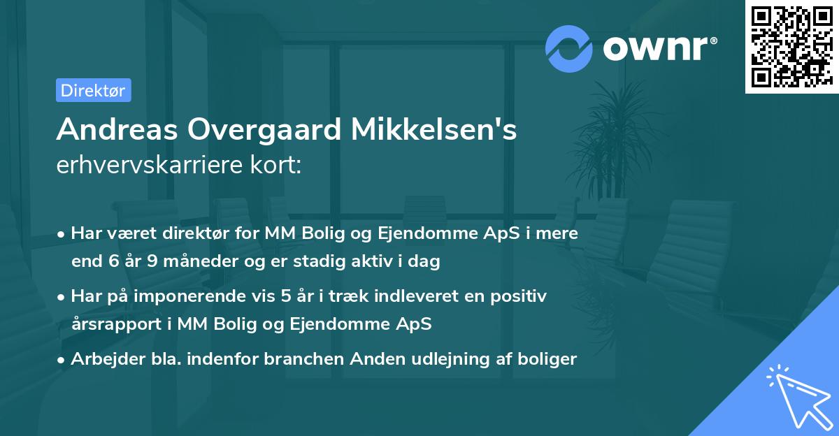 Andreas Overgaard Mikkelsen's erhvervskarriere kort