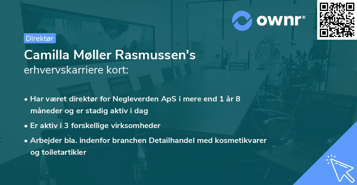 Camilla Møller Rasmussen's erhvervskarriere kort