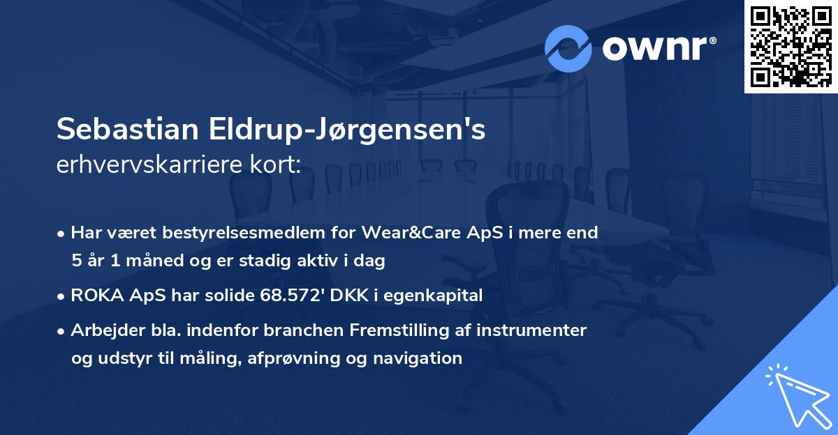 Sebastian Eldrup-Jørgensen's erhvervskarriere kort