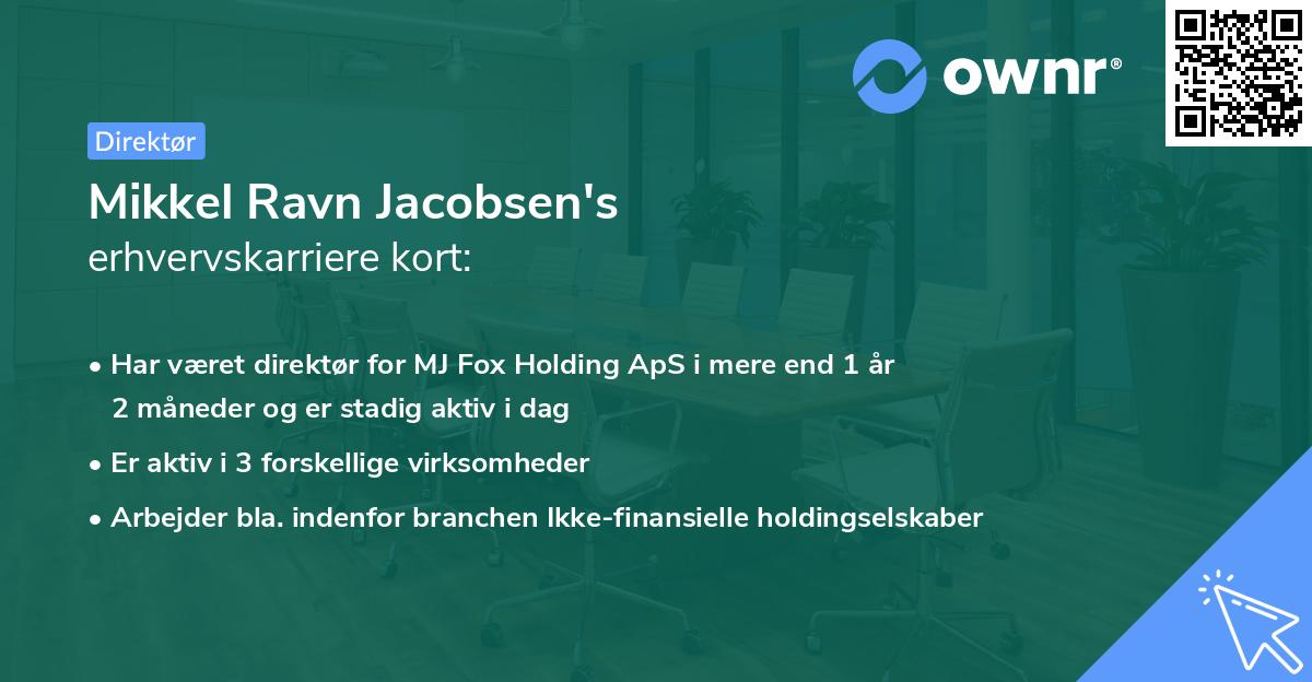 Mikkel Ravn Jacobsen's erhvervskarriere kort