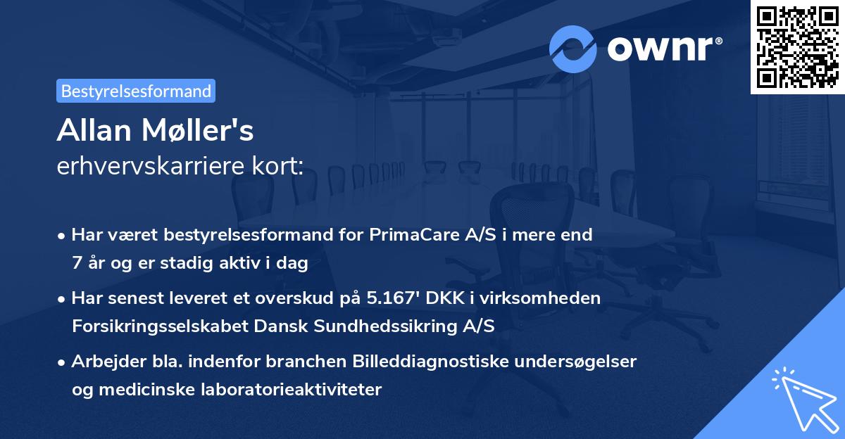 Allan Møller's erhvervskarriere kort
