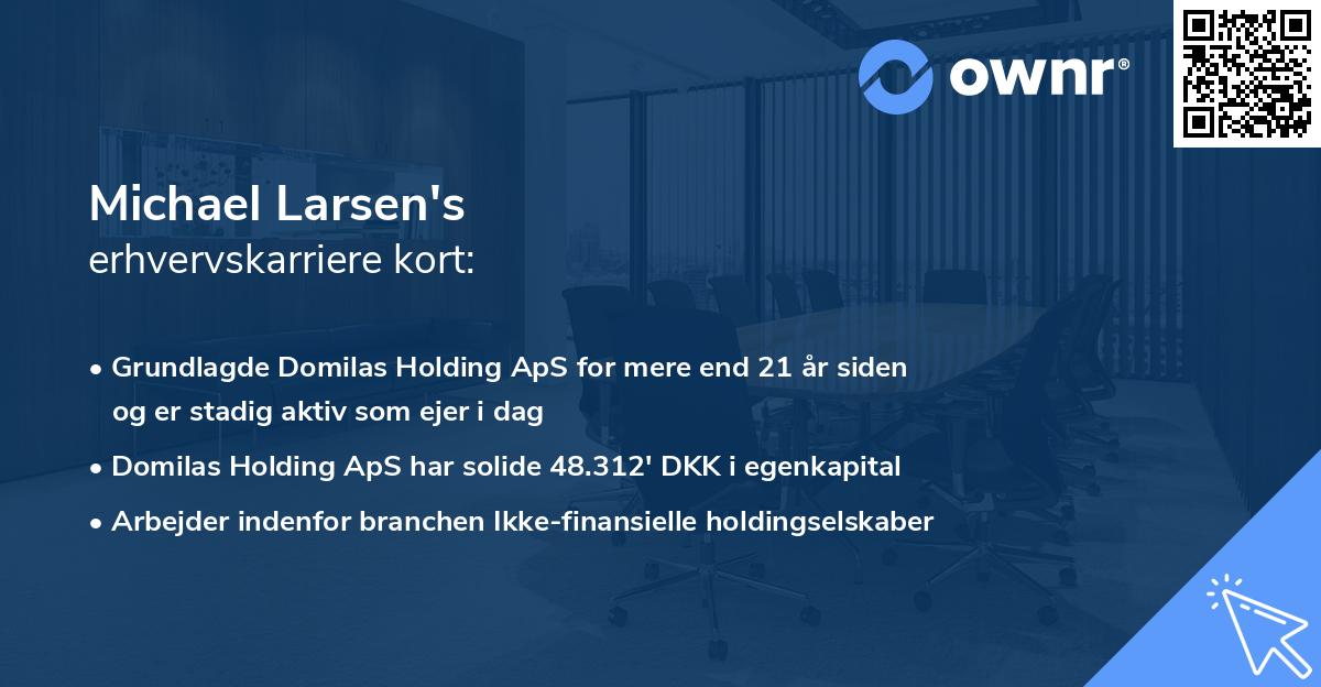 Michael Larsen's erhvervskarriere kort