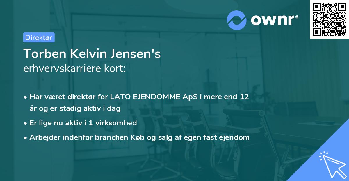 Torben Kelvin Jensen's erhvervskarriere kort