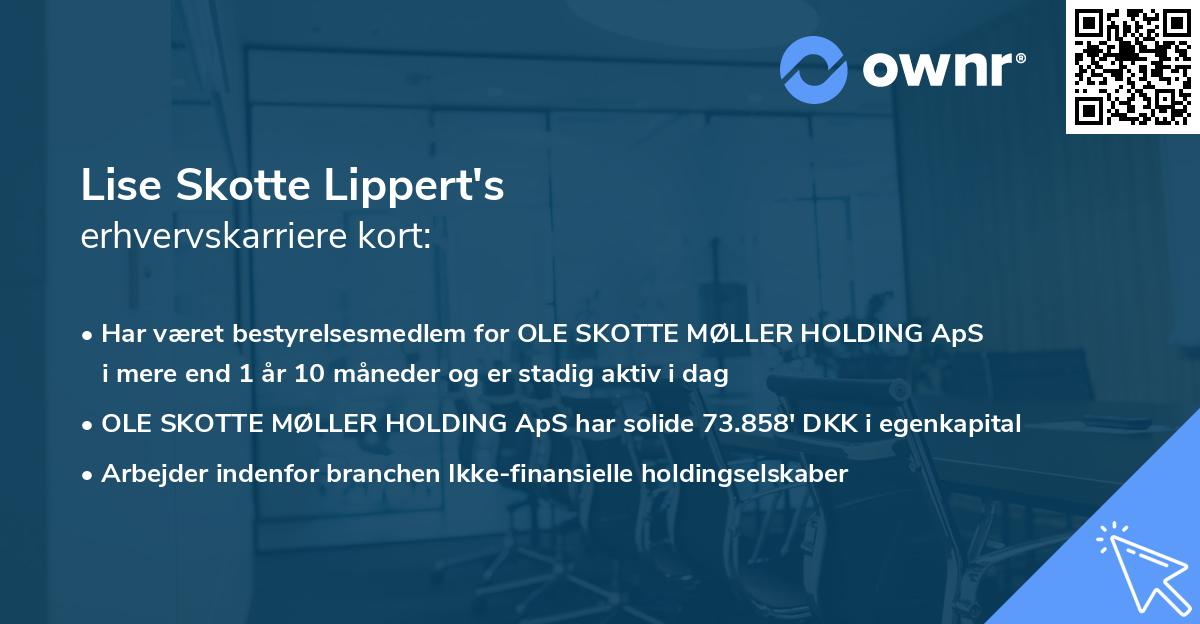 Lise Skotte Lippert's erhvervskarriere kort