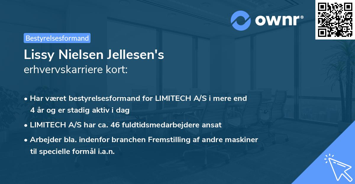 Lissy Nielsen Jellesen's erhvervskarriere kort