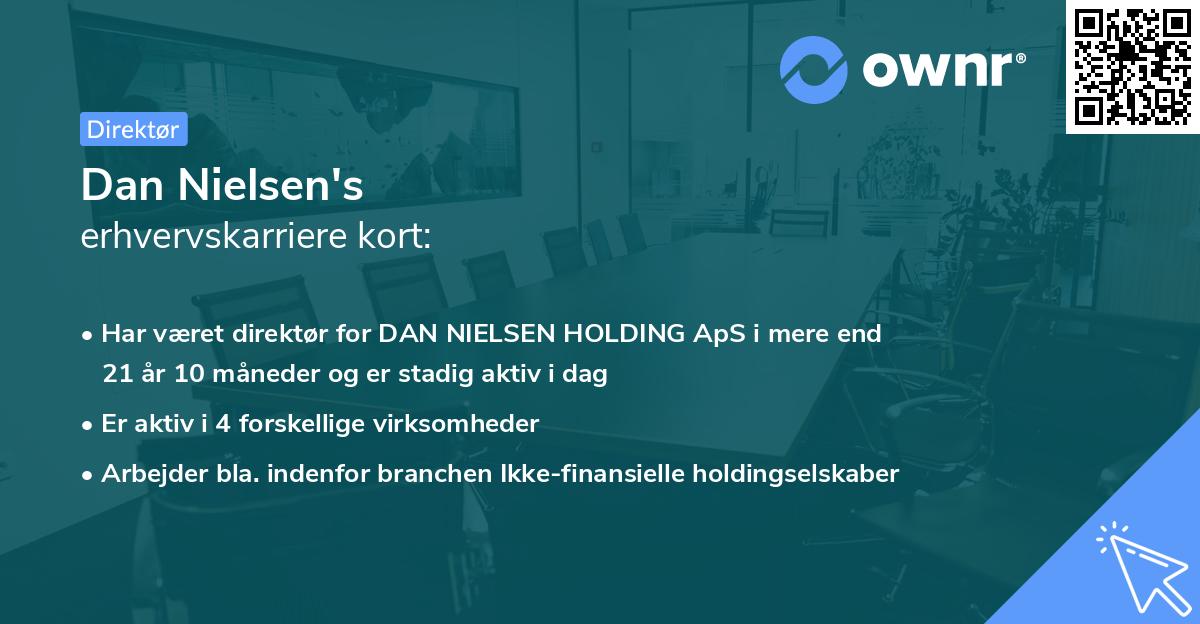 Dan Nielsen's erhvervskarriere kort