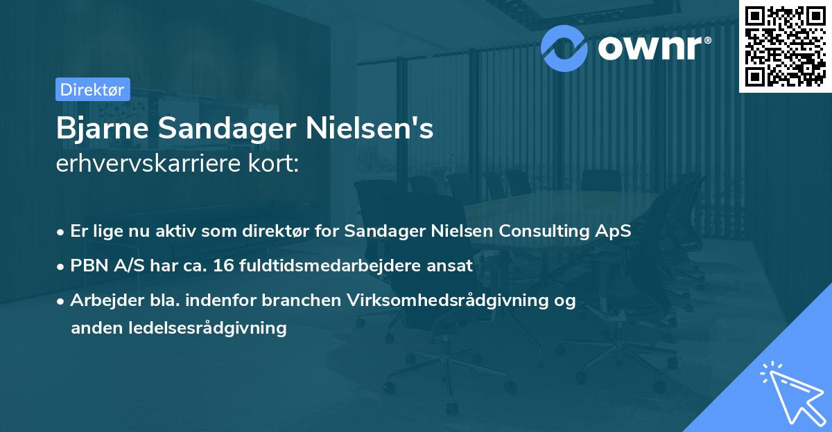 Bjarne Sandager Nielsen's erhvervskarriere kort