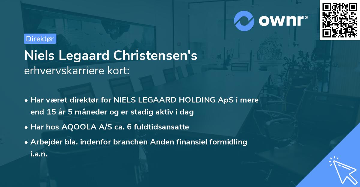 Niels Legaard Christensen's erhvervskarriere kort