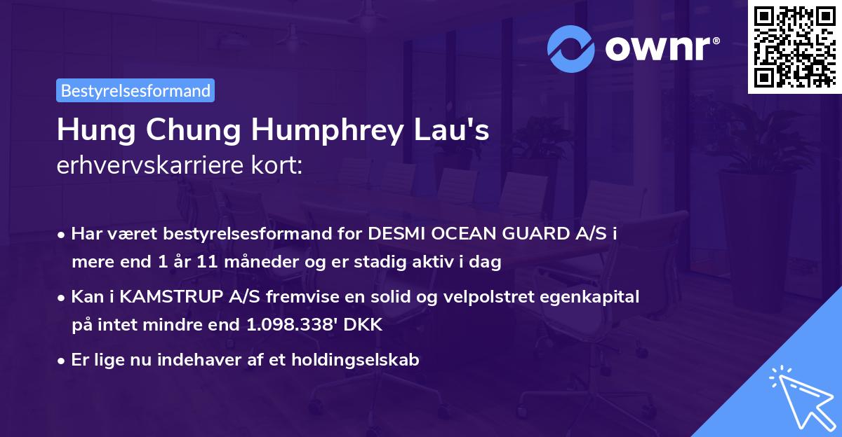 Hung Chung Humphrey Lau's erhvervskarriere kort