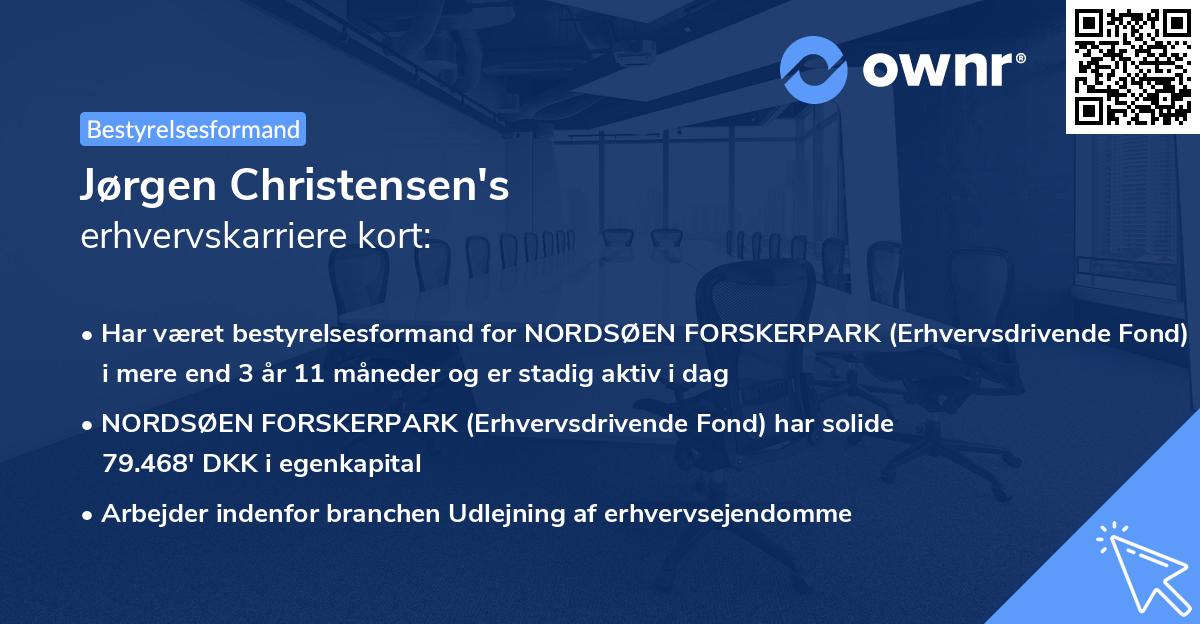 Jørgen Christensen's erhvervskarriere kort