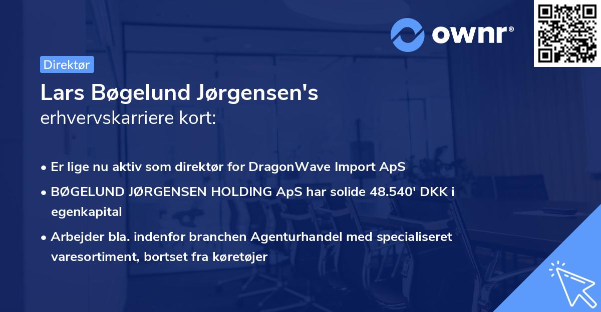 Lars Bøgelund Jørgensen's erhvervskarriere kort