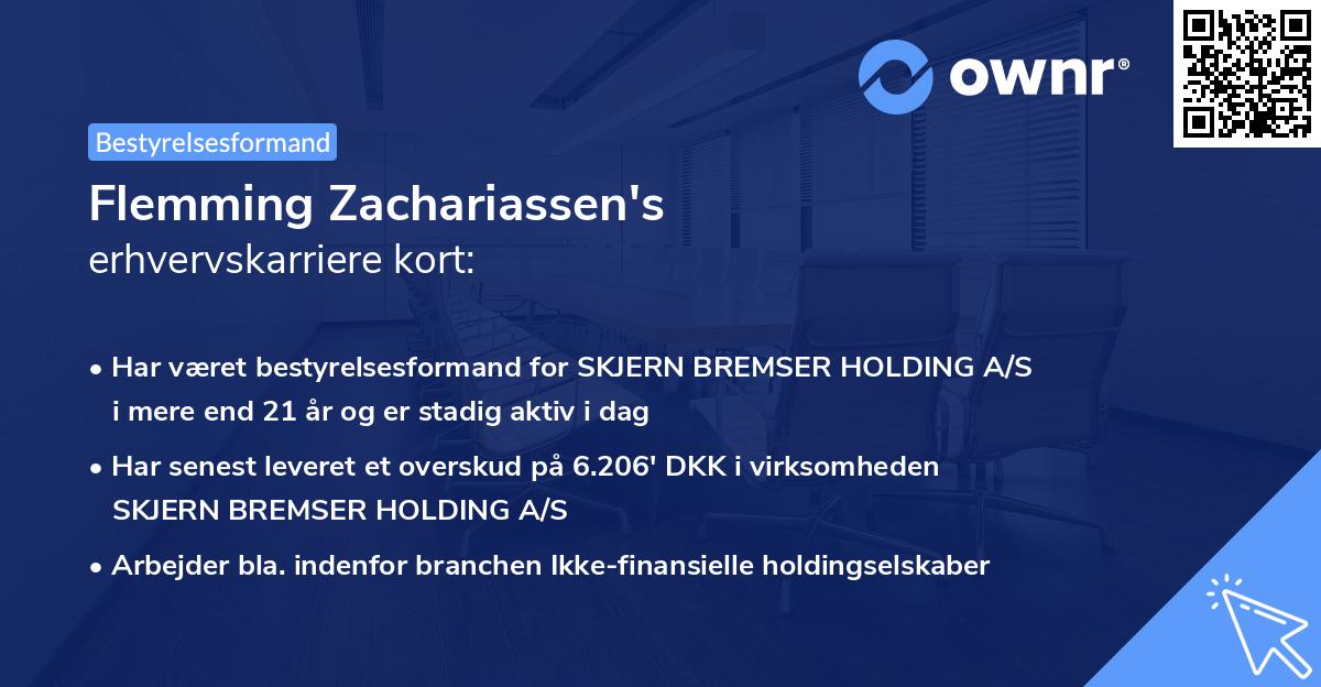 Flemming Zachariassen's erhvervskarriere kort