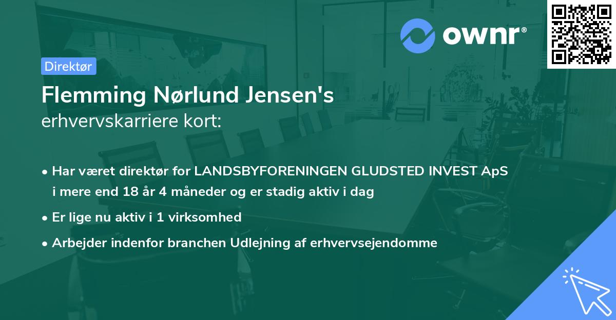 Flemming Nørlund Jensen's erhvervskarriere kort