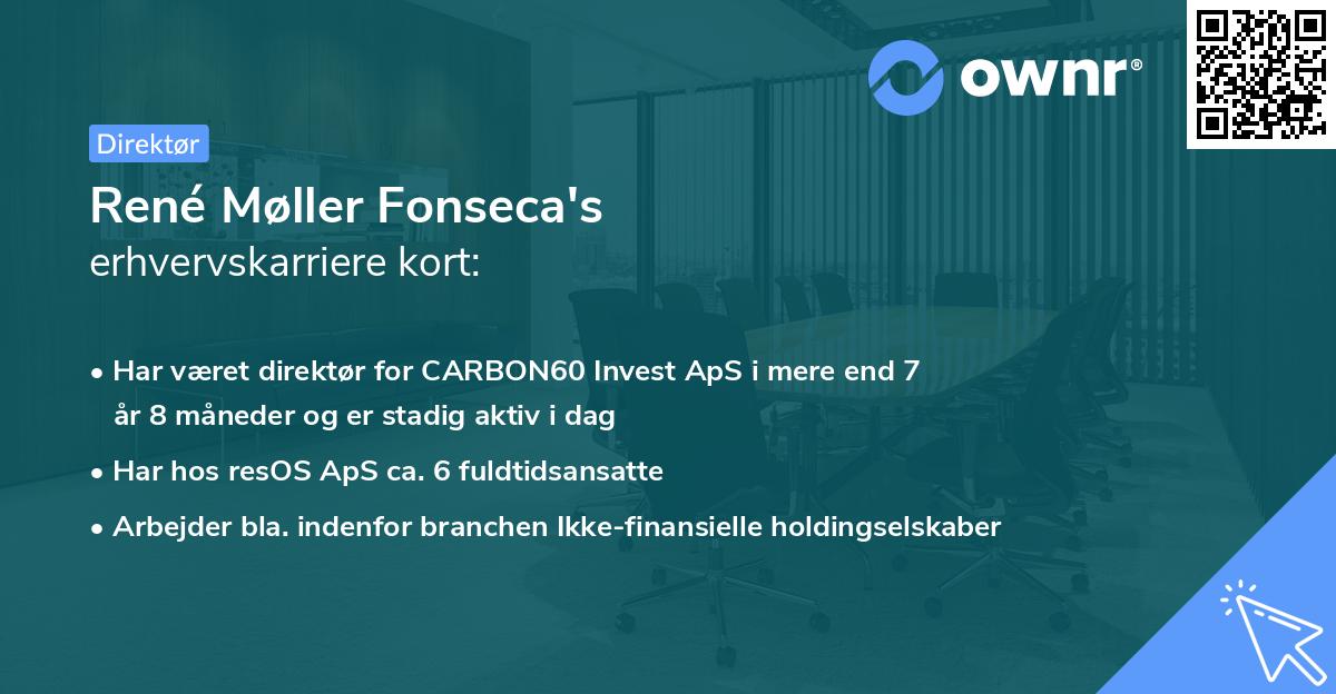René Møller Fonseca's erhvervskarriere kort