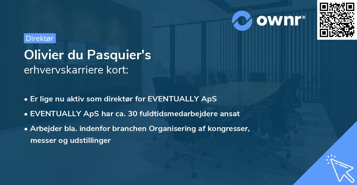 Olivier du Pasquier's erhvervskarriere kort