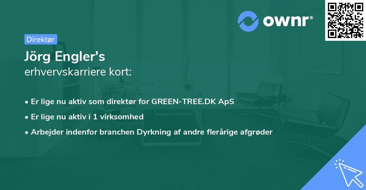 Jörg Engler's erhvervskarriere kort