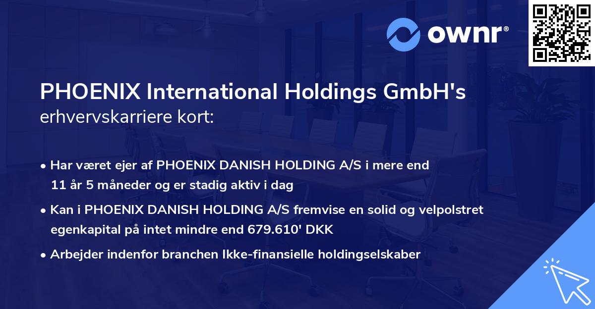PHOENIX International Holdings GmbH's erhvervskarriere kort