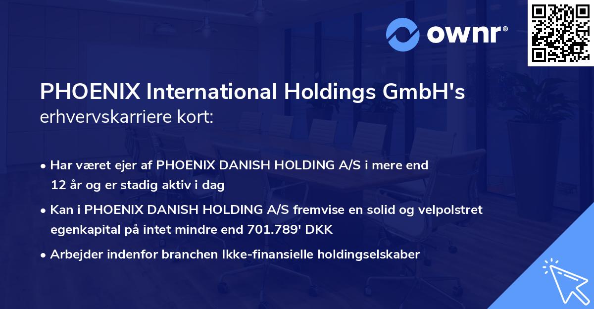 PHOENIX International Holdings GmbH's erhvervskarriere kort