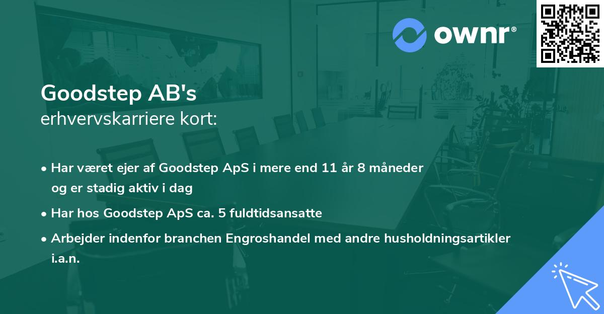 Goodstep AB's erhvervskarriere kort