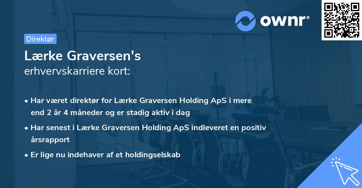 Lærke Graversen's erhvervskarriere kort