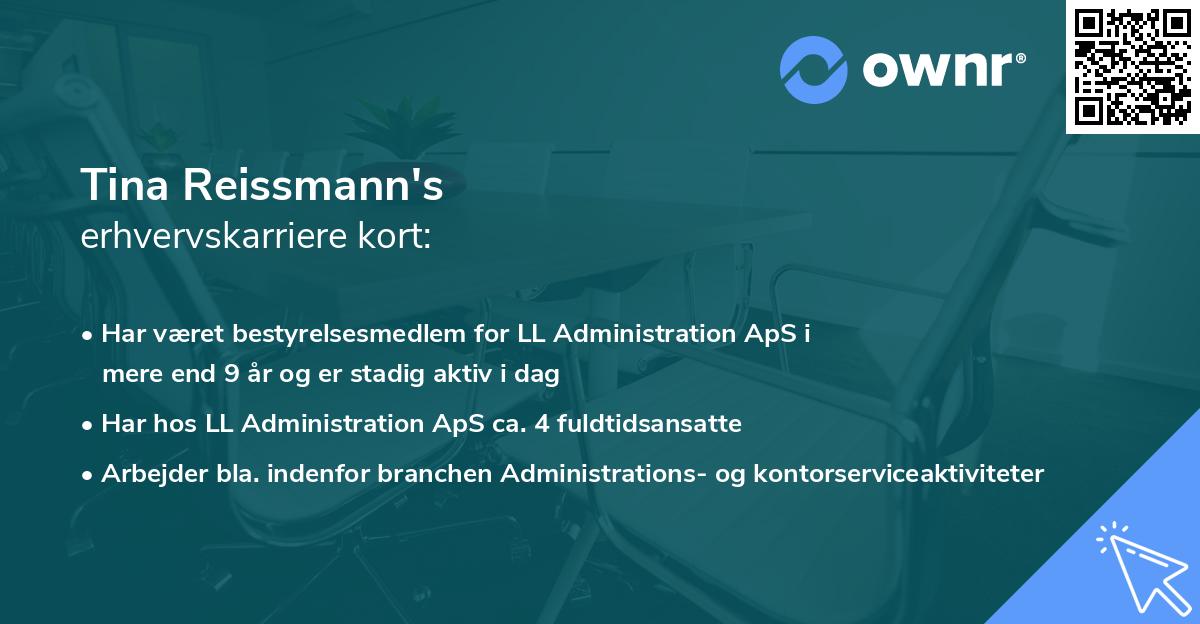 Tina Reissmann's erhvervskarriere kort
