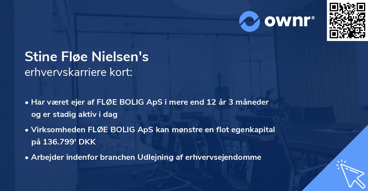 Stine Fløe Nielsen's erhvervskarriere kort