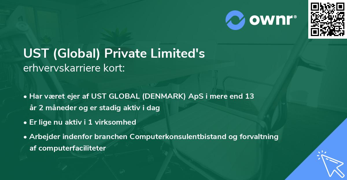 UST (Global) Private Limited's erhvervskarriere kort