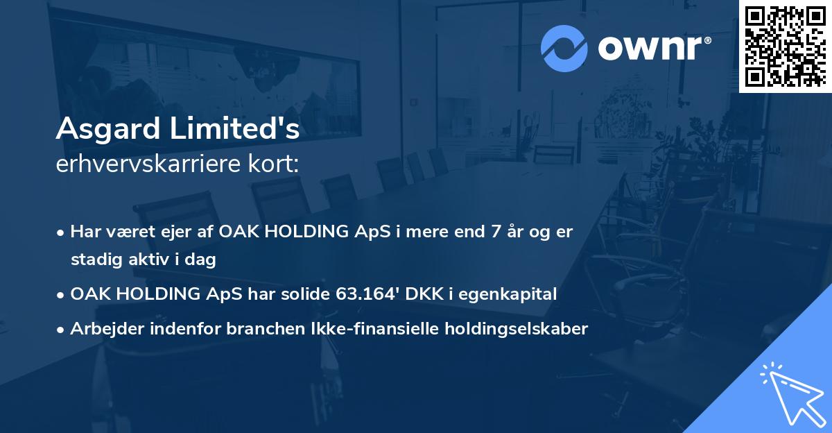 Asgard Limited's erhvervskarriere kort