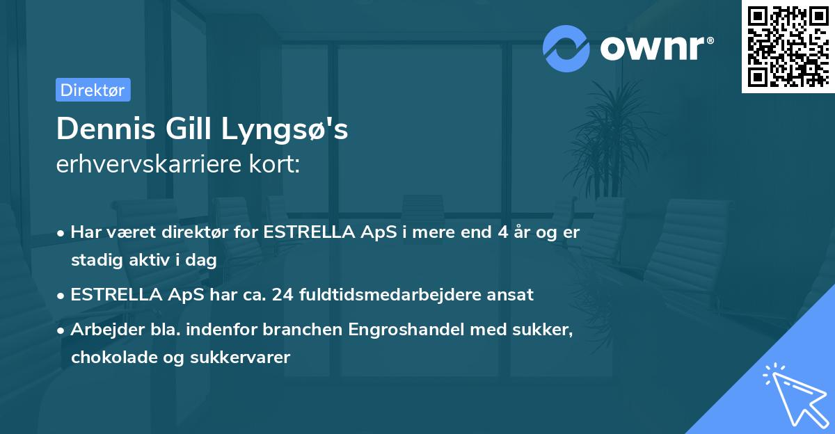 Dennis Gill Lyngsø's erhvervskarriere kort