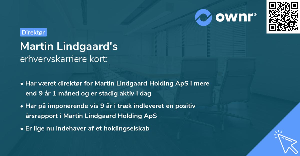 Martin Lindgaard's erhvervskarriere kort