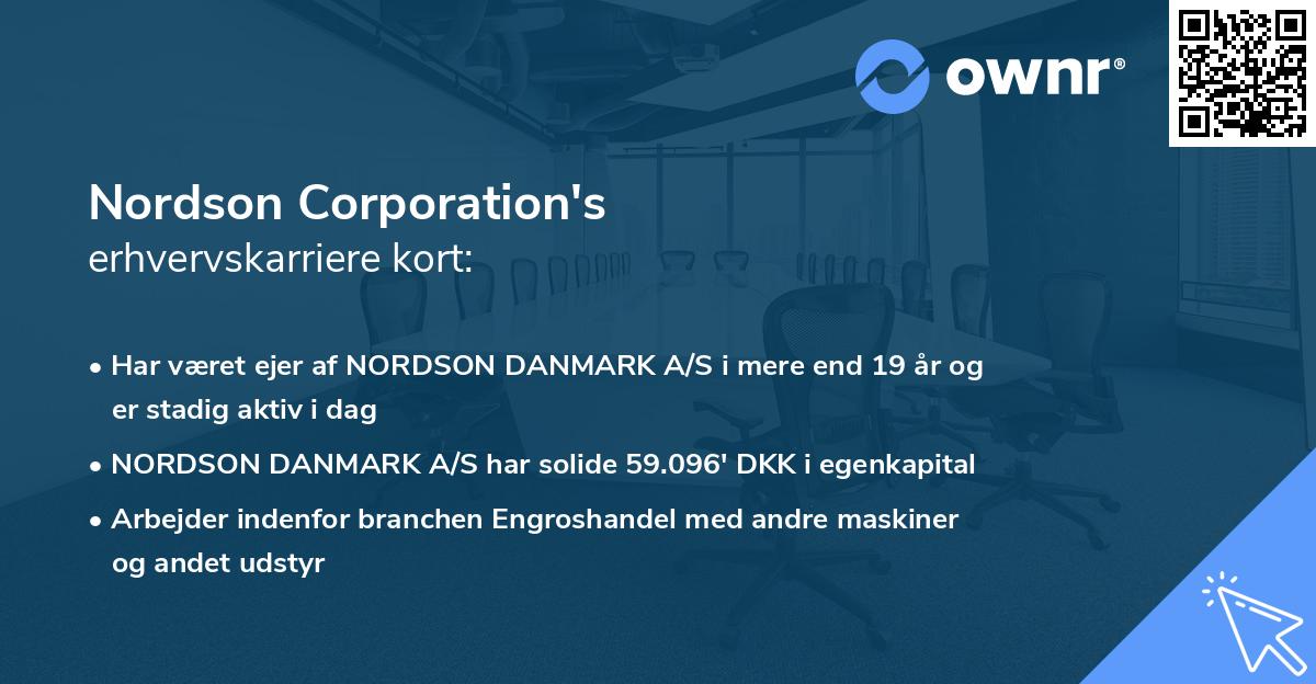 Nordson Corporation's erhvervskarriere kort