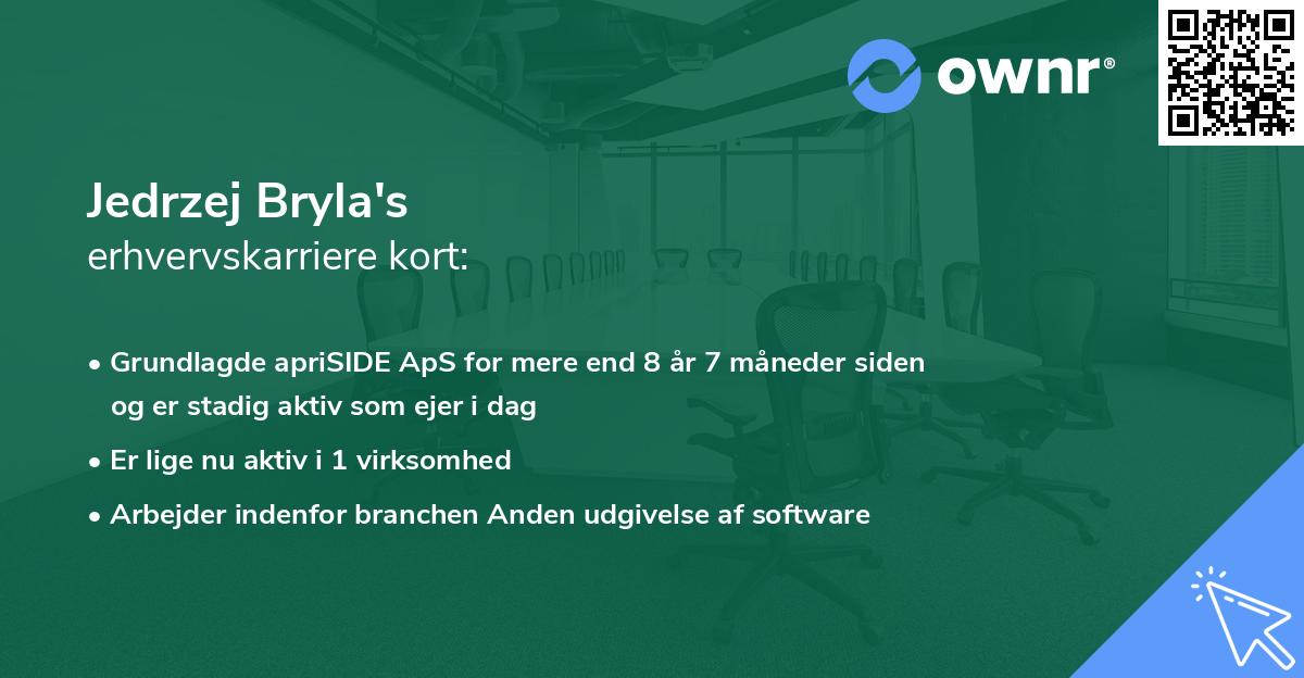 Jedrzej Bryla's erhvervskarriere kort