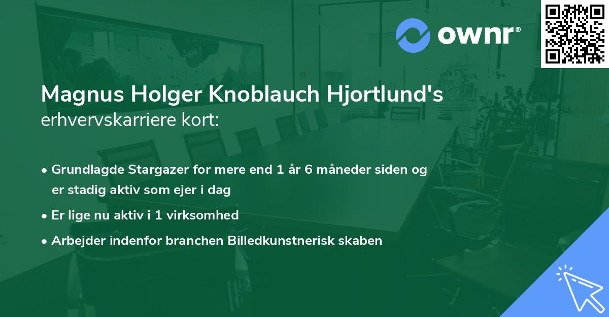 Magnus Holger Knoblauch Hjortlund's erhvervskarriere kort