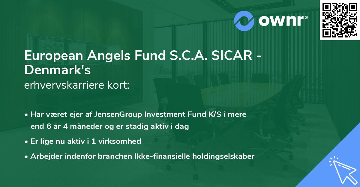 European Angels Fund S.C.A. SICAR - Denmark's erhvervskarriere kort