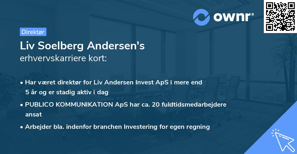 Liv Soelberg Andersen's erhvervskarriere kort