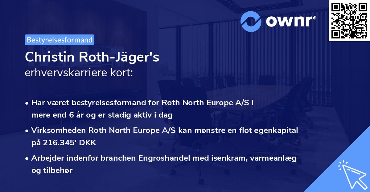 Christin Roth-Jäger's erhvervskarriere kort