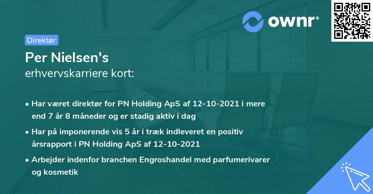 Per Nielsen's erhvervskarriere kort