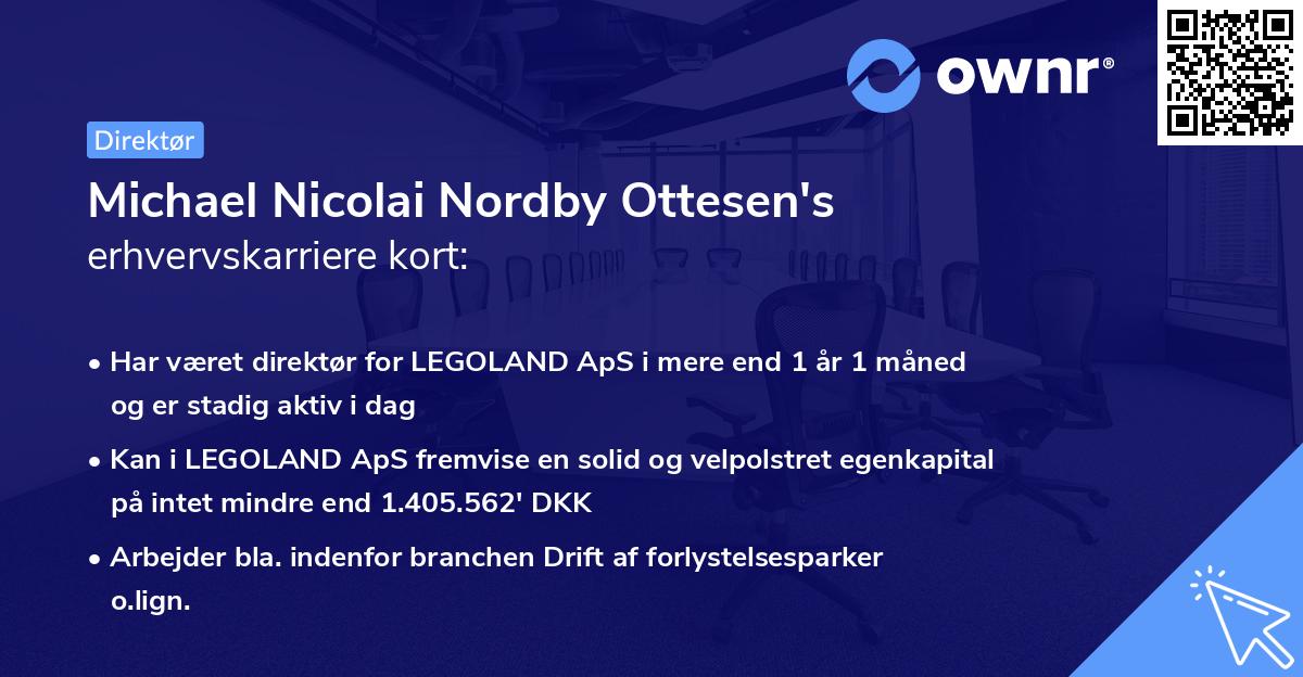 Michael Nicolai Nordby Ottesen's erhvervskarriere kort