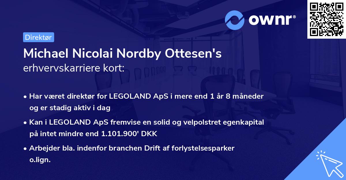 Michael Nicolai Nordby Ottesen's erhvervskarriere kort