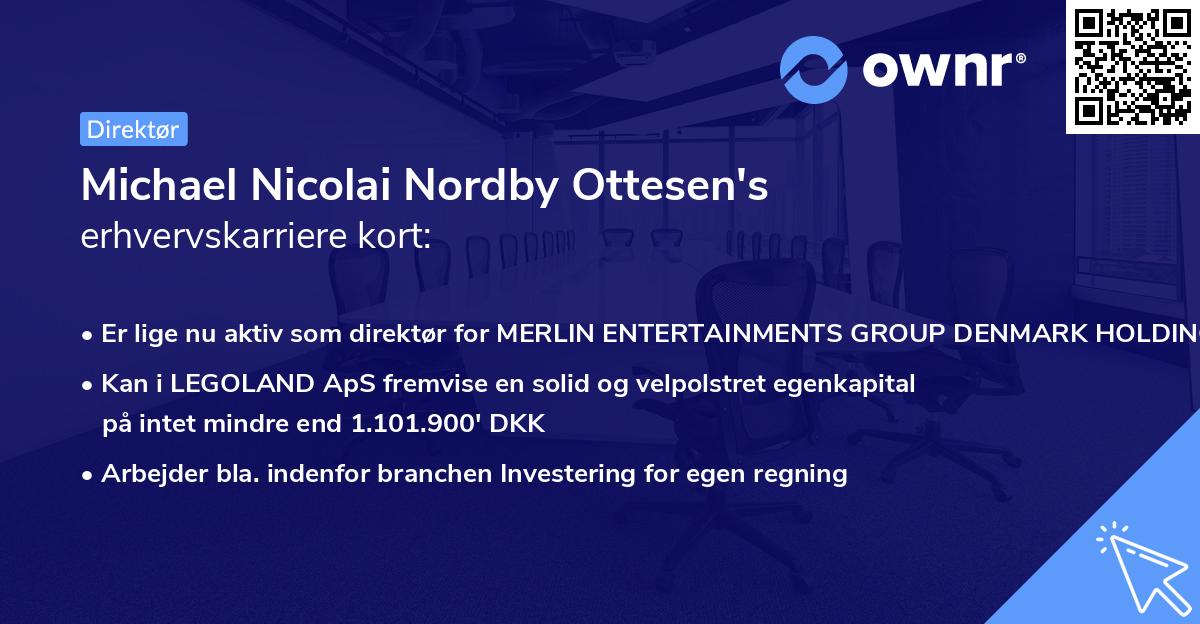 Michael Nicolai Nordby Ottesen's erhvervskarriere kort