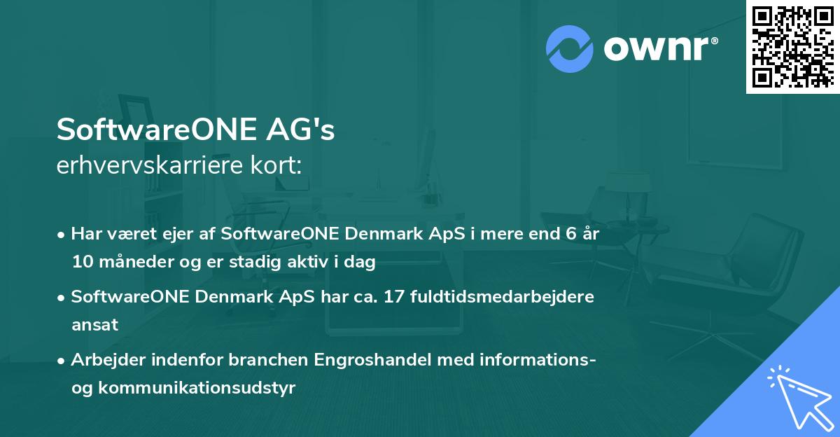 SoftwareONE AG's erhvervskarriere kort