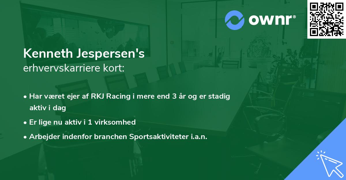 Kenneth Jespersen's erhvervskarriere kort