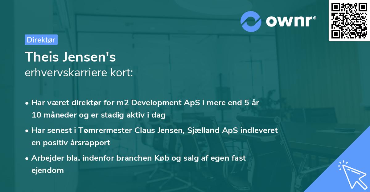Theis Jensen's erhvervskarriere kort